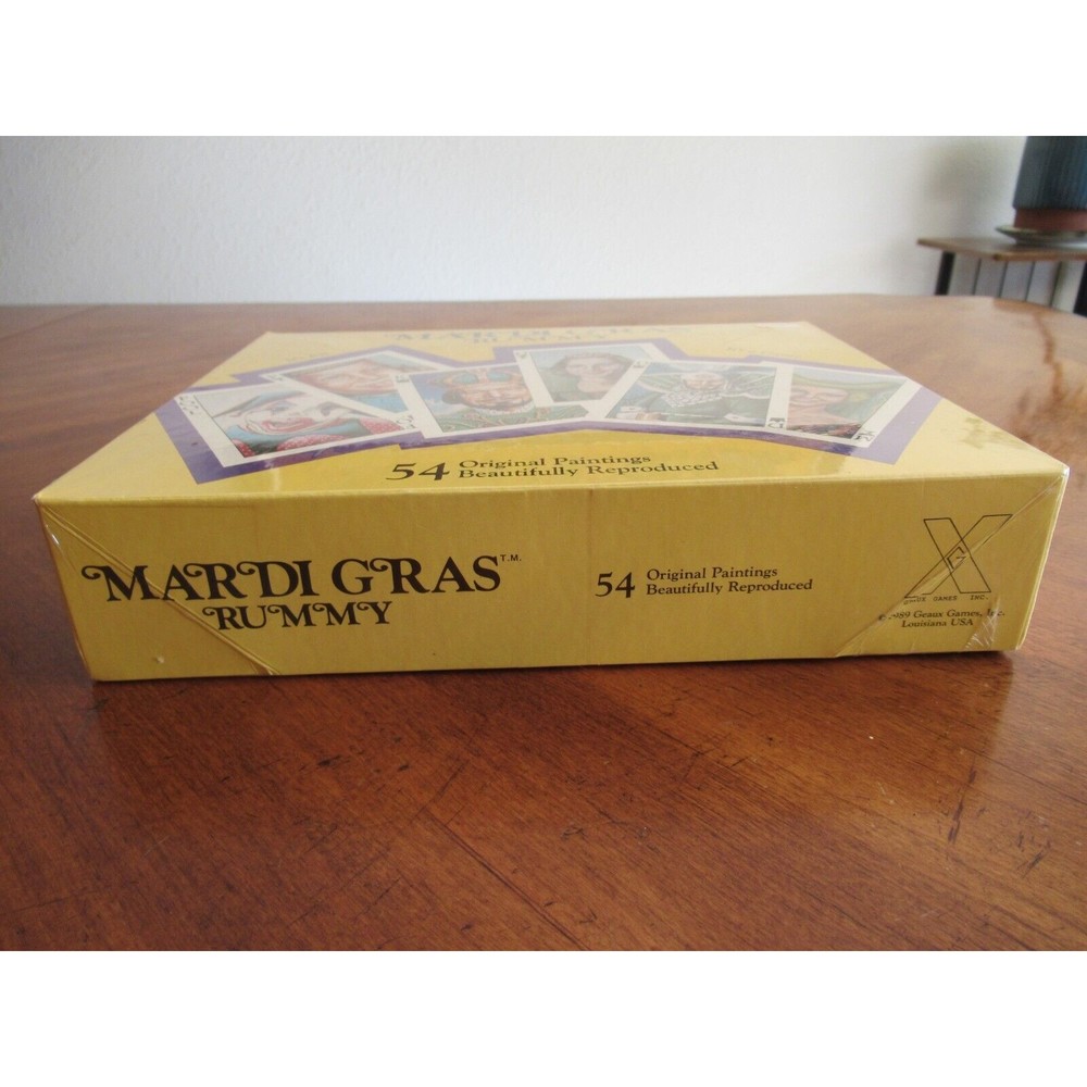 Sealed Vintage Mardi Gras Rummy Card Game by Geaux Games Louisiana 1989 Painting - Picture 3 of 9